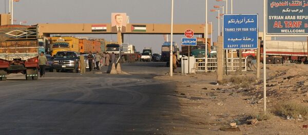 Контрольно-пропускной пункт в районе Ат-Танф на границе Сирии и Ирака. Архивное фото Контрольно-пропускной пункт в районе Ат-Танф на границе Сирии и Ирака. Архивное фото - 俄罗斯卫星通讯社