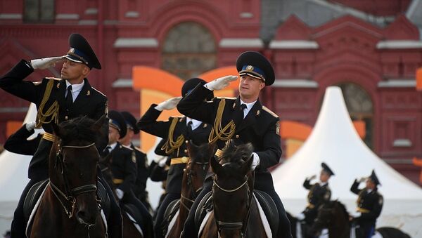 俄罗斯总统警卫团骑兵仪仗队 - 俄罗斯卫星通讯社