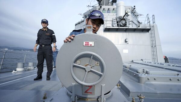 япония корабль военные учения - 俄罗斯卫星通讯社