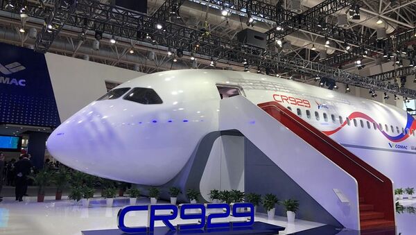 聯合飛機製造公司：俄中CR929飛機主要系統供應商將在2020年初選定 - 俄羅斯衛星通訊社