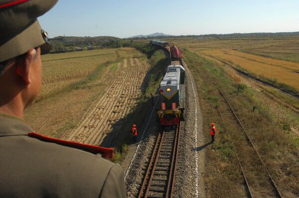 韩国在美国对朝制裁条件下试图重启从俄罗斯将货物沿铁路运送至罗津的“罗津—哈桑”的旧项目，再从这里可以经海路将货物发送至韩国港口。 - 俄罗斯卫星通讯社
