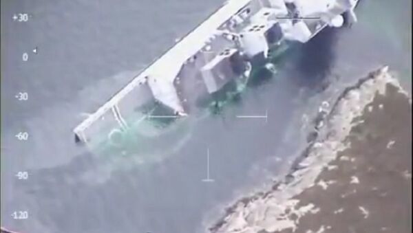 网络出现沉没的挪威海军护卫舰的视频 - 俄罗斯卫星通讯社