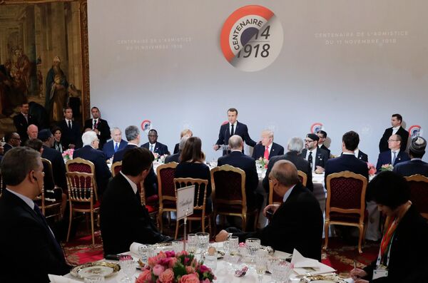 俄羅斯總統弗拉基米爾·普京和其他國家元首及政府首腦出席法國總統馬克龍舉辦的工作早餐會 - 俄羅斯衛星通訊社