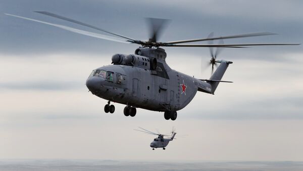 俄米-26改進型直升機畫面首曝光 - 俄羅斯衛星通訊社