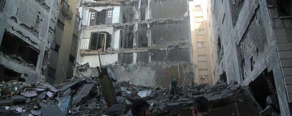 Последствия ракетного удара Израиля по территории сектора Газа - 俄羅斯衛星通訊社