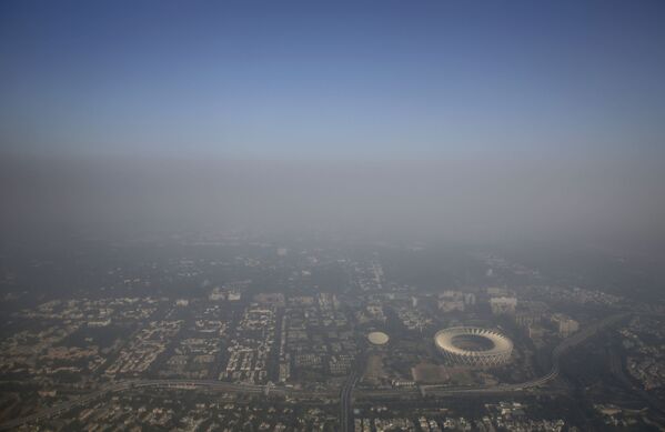 印度新德里的浓密雾霾 - 俄罗斯卫星通讯社