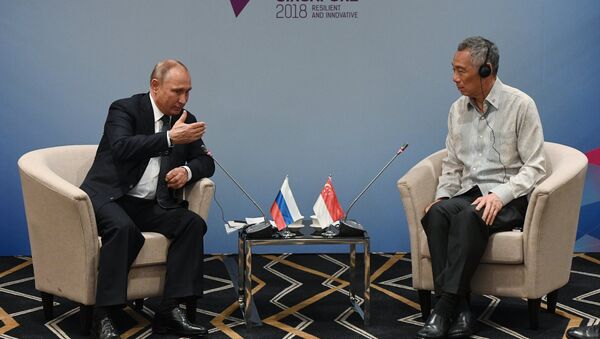 普京與新加坡總理進行雙邊會晤 - 俄羅斯衛星通訊社