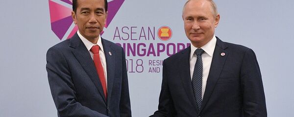 普京與佐科∙維多多 - 俄羅斯衛星通訊社