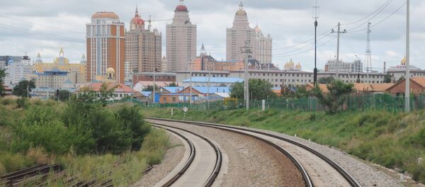Железная дорога в Маньчжурии. - 俄罗斯卫星通讯社