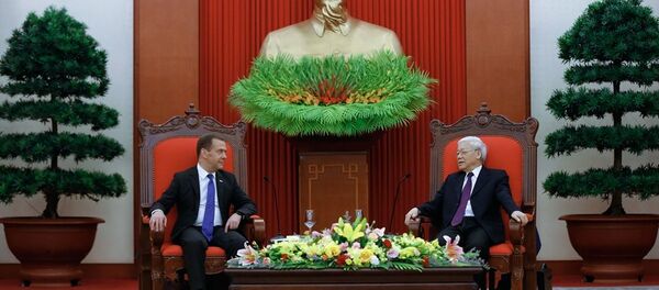 俄總理會見越南國家主席 - 俄羅斯衛星通訊社