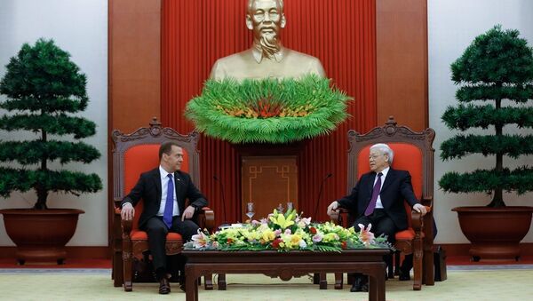 俄总理会见越南国家主席 - 俄罗斯卫星通讯社
