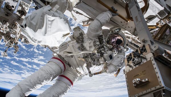 Выход астронавта НАСА Эндрю Фьюстела в открытий космос - 俄罗斯卫星通讯社