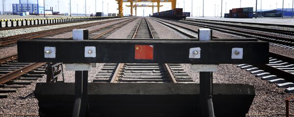 2019年第一列中欧班列经新疆霍尔果斯口岸出境 - 俄罗斯卫星通讯社