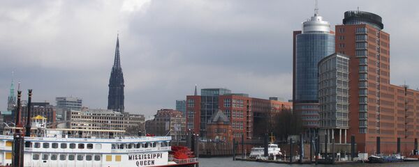 Вид на Гамбург со стороны гавани. - 俄罗斯卫星通讯社