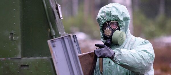 俄罗斯辐射、化学和生物防护部队军人 - 俄罗斯卫星通讯社