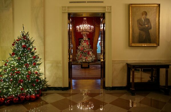 白宫圣诞装饰曝光 - 俄罗斯卫星通讯社