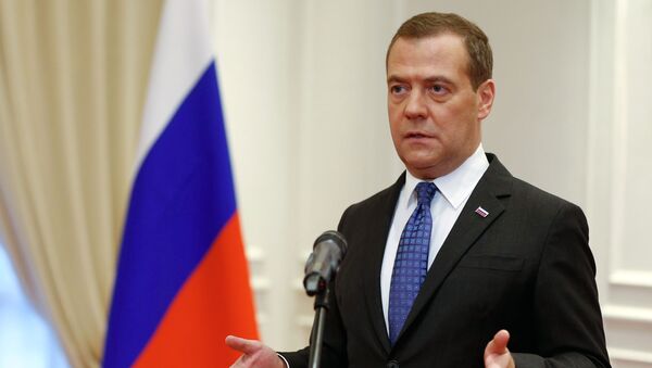 Председатель правительства РФ Дмитрий Медведев - 俄罗斯卫星通讯社