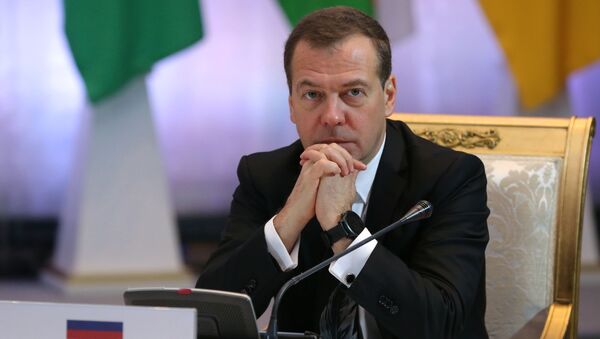 Премьер-министр РФ Дмитрий Медведев - 俄罗斯卫星通讯社