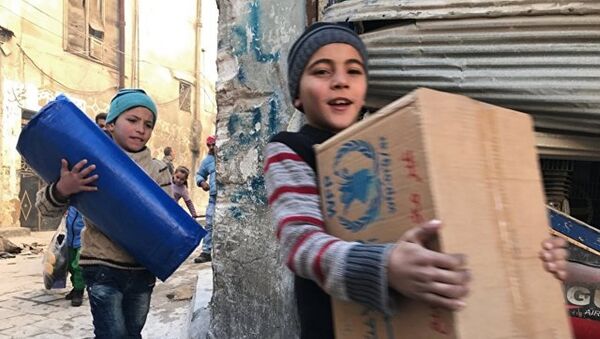 阿勒頗每所孤兒院都會收到來自俄羅斯的新年禮物 - 俄羅斯衛星通訊社