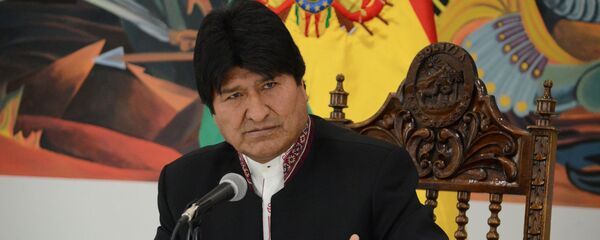 Президент Боливии Эво Моралес во время пресс-конференции - 俄罗斯卫星通讯社