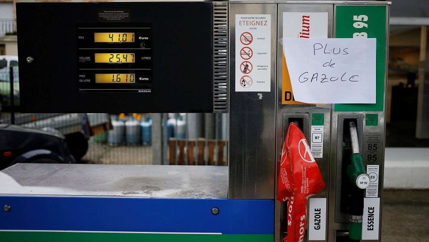 法国600多座加油站无油或部分缺油 18年12月5日 俄罗斯卫星通讯社