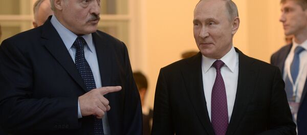 6 декабря 2018. Президент РФ Владимир Путин и президент Белоруссии Александр Лукашенко после заседания Высшего Евразийского экономического совета в расширенном составе. - 俄罗斯卫星通讯社