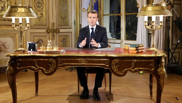 法国总统马克龙呼吁法国建立秩序并团结一致 - 俄罗斯卫星通讯社