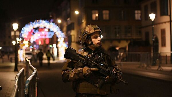 Военный после стрельбы в Страсбурге - 俄羅斯衛星通訊社