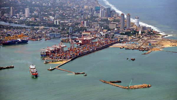 Вид на порт Коломбо, Шри-Ланка. Архивное фото. - 俄罗斯卫星通讯社