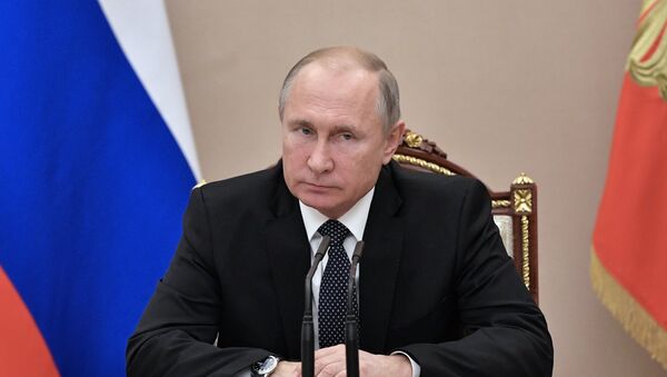 Президент РФ В. Путин провел заседание Совбеза РФ - 俄罗斯卫星通讯社