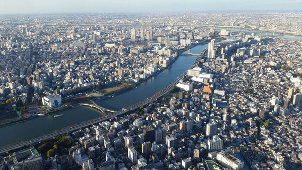 Вид на город Токио и реку Сумида в Японии - 俄罗斯卫星通讯社