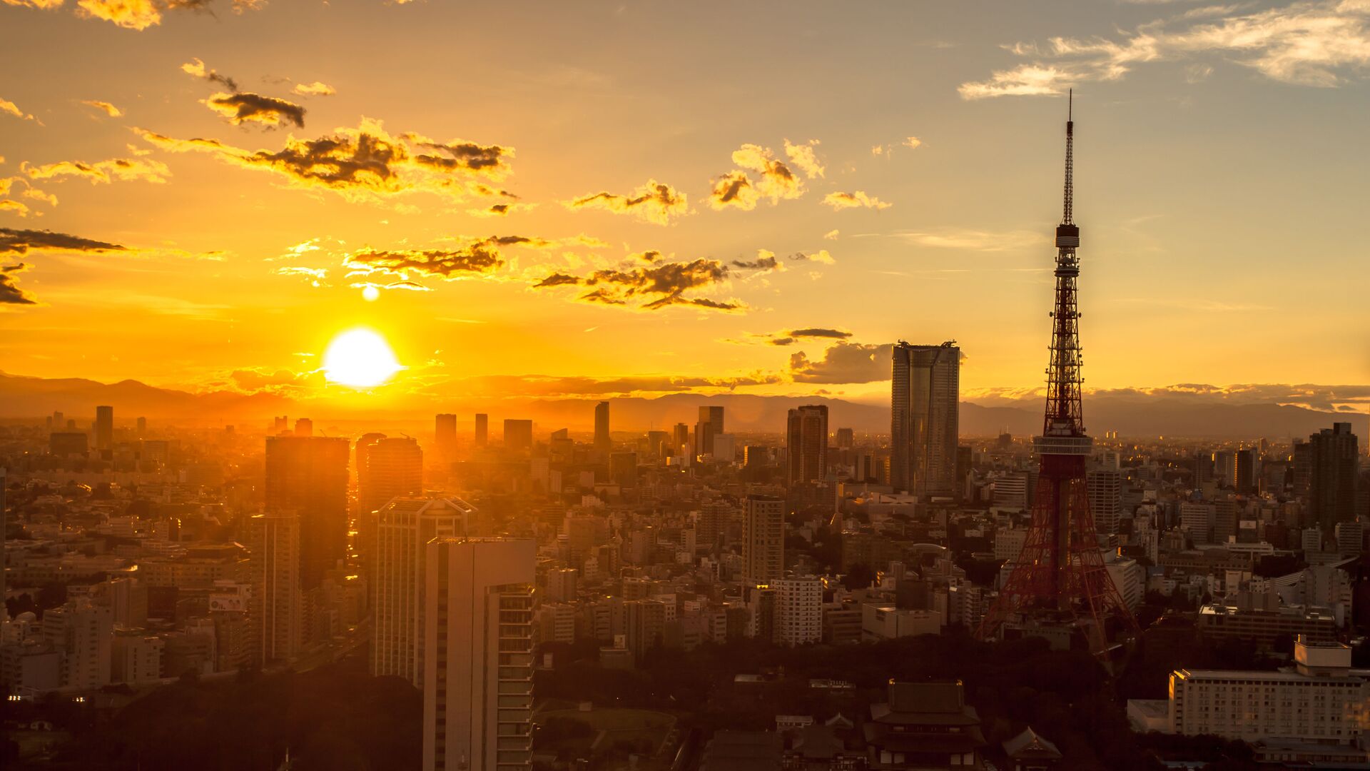 Восход солнца над Токио, Япония - 俄罗斯卫星通讯社, 1920, 29.08.2021