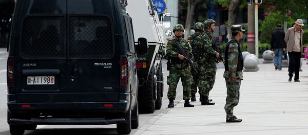 Китайская полиция. Пекин Китайская полиция. Пекин - 俄羅斯衛星通訊社