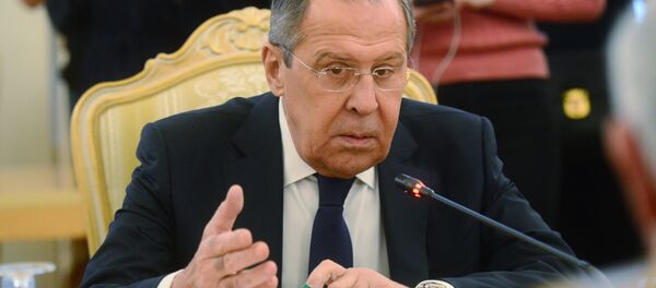 Министр иностранных дел РФ Сергей Лавров во время встречи с министром иностранных дел Государства Палестина Риядом аль-Малики. - 俄罗斯卫星通讯社