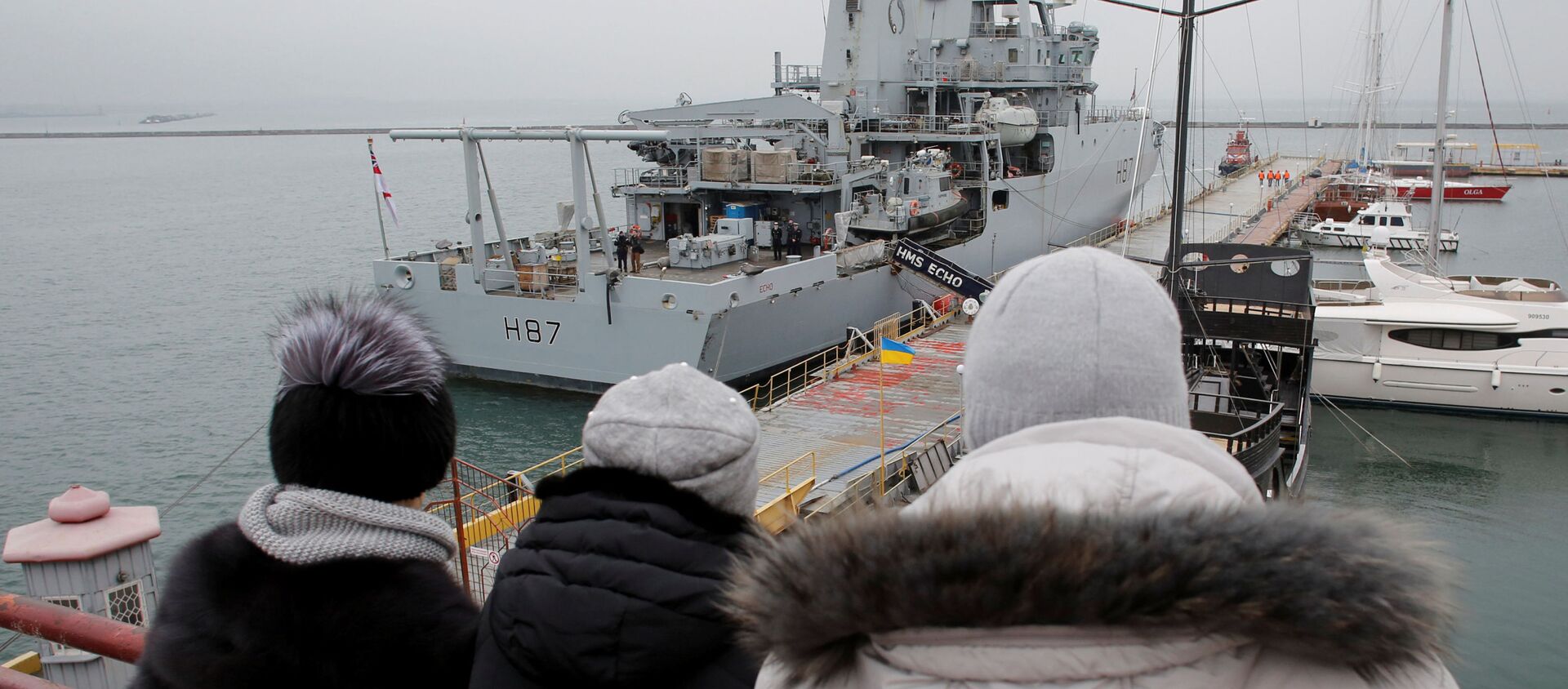 Разведывательный корабль ВМС Великобритании HMS Echo в Одессе  - 俄羅斯衛星通訊社, 1920, 06.12.2020