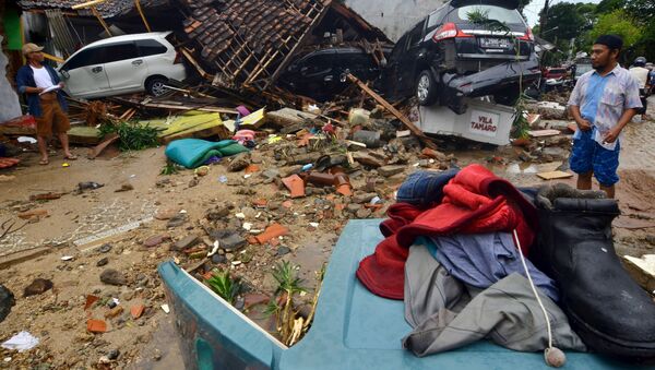 Разрушения после цунами в Индонезии - 俄罗斯卫星通讯社