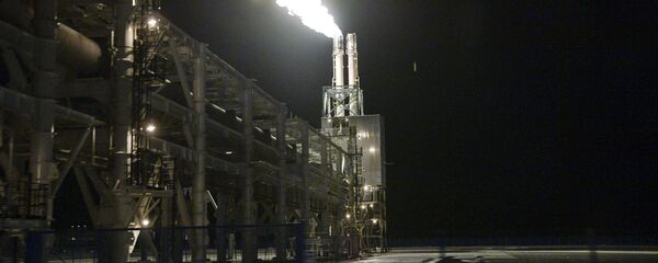 Завод по сжижению природного газа Ямал СПГ в поселке Сабетта - 俄罗斯卫星通讯社