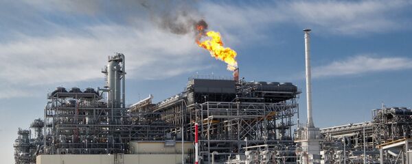 На территории первого в России завода по производству сжиженного газа на Сахалине - 俄罗斯卫星通讯社