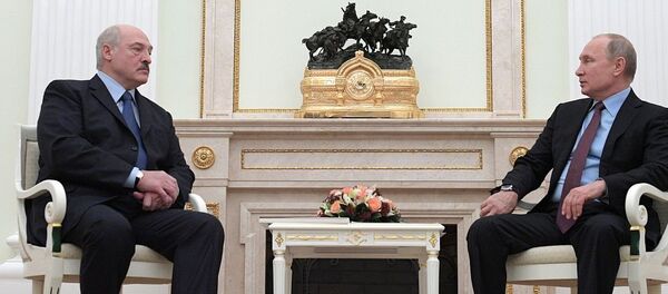 普京与卢卡申科 - 俄罗斯卫星通讯社