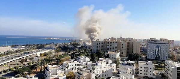 的黎波里利比亞外交部大樓的襲擊事件 - 俄羅斯衛星通訊社