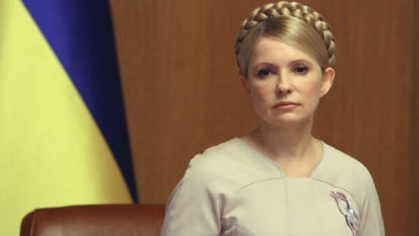 Премьер-министр Украины Юлия Тимошенко во время заседания кабинета министров Украины - 俄罗斯卫星通讯社