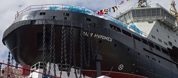 Дизель-электрический ледокол проекта 21180 Илья Муромец в Санкт-Петербурге  - 俄罗斯卫星通讯社