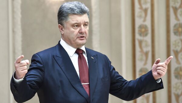 Президент Украины Петр Порошенко - 俄羅斯衛星通訊社