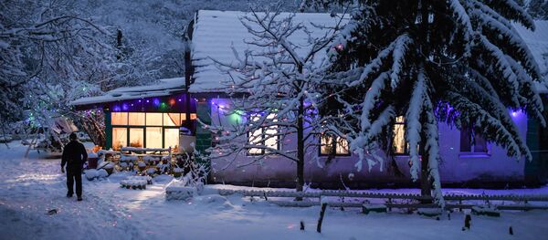 克里米亚安加尔斯克山口的冬天 克里米亚安加尔斯克山口的冬天 - 俄罗斯卫星通讯社