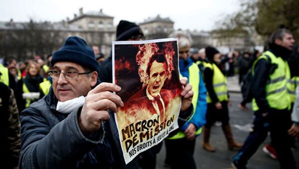 媒體：巴黎警方拘捕100余名“黃背心”抗議活動參與者 - 俄羅斯衛星通訊社