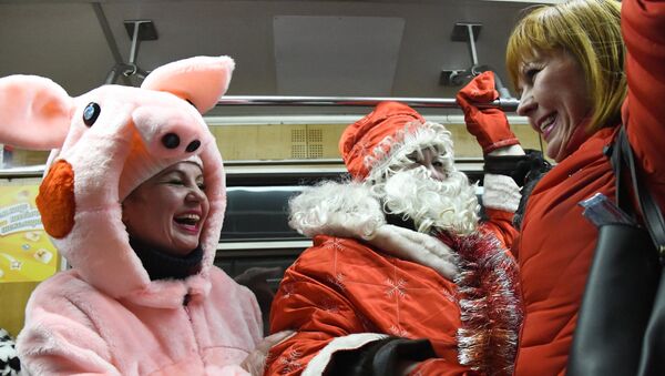 新年假期期间莫斯科地铁的遗失物包括圣诞老人的手杖和其他200多件物品 - 俄罗斯卫星通讯社