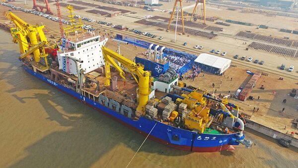 中国建造的亚洲最大重型自航绞吸船“天鲲号”具备投产能力 - 俄罗斯卫星通讯社