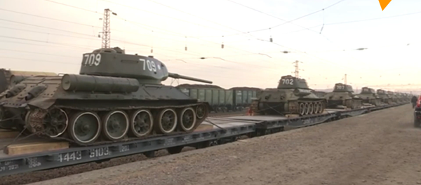 30辆传奇T-34坦克从老挝返回俄罗斯 - 俄罗斯卫星通讯社