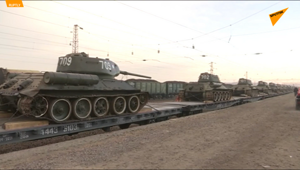 30辆传奇T-34坦克从老挝返回俄罗斯 - 俄罗斯卫星通讯社