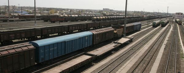 Товарные поезда. - 俄羅斯衛星通訊社